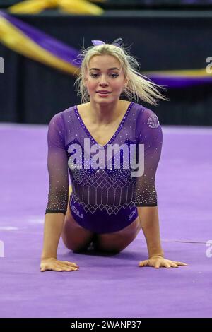 January 05, 2024: LSU's Olivia ''Livvy'' Dunne competes on the floor ...