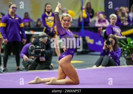 January 05, 2024: LSU's Olivia ''Livvy'' Dunne competes on the floor ...