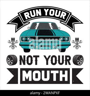 Car T-Shirt Design Stock Vector