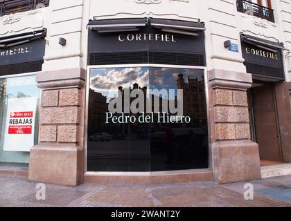 VALENCIA, SPAIN - MARCH 22, 2016. Cortefiel Pedro del Hierro store in Valencia. Stock Photo
