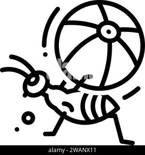Icon for diligence,penchant Stock Vector