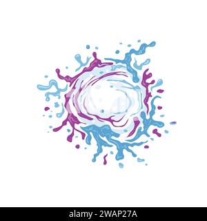 water splash color isolated on white background Stock Vector