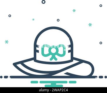 Icon for pamela,cap Stock Vector
