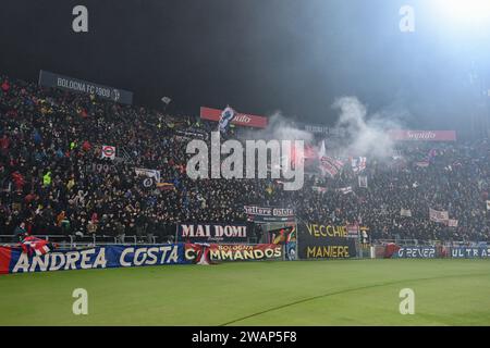 Bologna, Italy. 05th Jan, 2024. Bologna Fc supporters during Bologna FC vs Genoa CFC, Italian soccer Serie A match in Bologna, Italy, January 05 2024 Credit: Independent Photo Agency/Alamy Live News Stock Photo