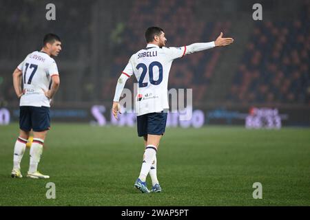 Bologna, Italy. 05th Jan, 2024. Stefano Sabelli (Genoa CFC) during Bologna FC vs Genoa CFC, Italian soccer Serie A match in Bologna, Italy, January 05 2024 Credit: Independent Photo Agency/Alamy Live News Stock Photo