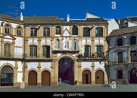 Plaza Ochavada at Archidona, Andalusia, Malaga Province, Spain Stock Photo