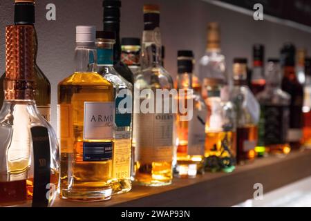 Spirits Bottles Whisky Stock Photo