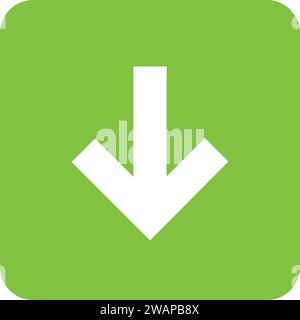 Download icon in vector | download sign | Download app icon. Save button. Download file Stock Vector