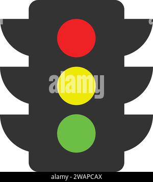 traffic light in vector | traffic light safety and warning Stock Vector
