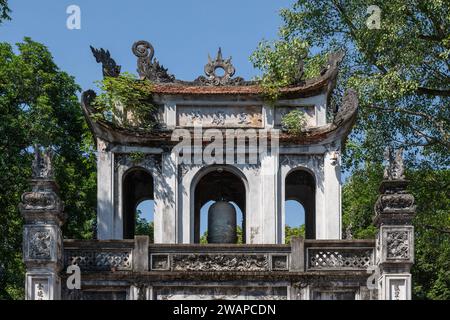 The Main Gate Van Mieu Mon at the Temple of Literature in Hanoi, Vietnam Stock Photo