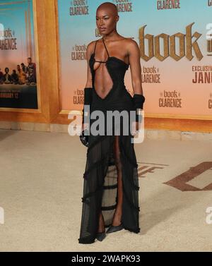 Memu Conteh arrives at the premiere of "The Book of Clarence" on Friday