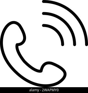 Phone call. Pixel perfect, editable stroke icon Stock Vector