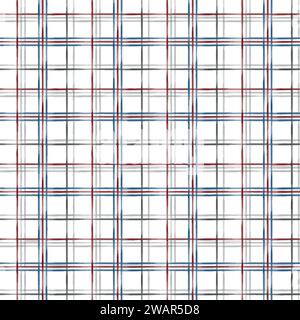 Vector Seamless Lines pattern abstract on isolated background. Grid paper used for notes or decoration. French style seamless pattern texture for Stock Vector