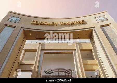 Dolby Theatre on Hollywood Boulevard in Hollywood, Los Angeles, California, United States. Venue of the annual Academy Awards ceremony. Stock Photo