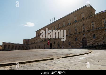 Florence, Italy, July 25, 2023. The Pitti Palace belonged to the Medici family. Stock Photo