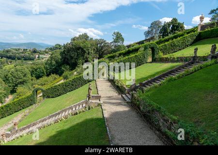 Florence, Italy, July 25, 2023. The Giardino Bardini is an Italian Renaissance garden Stock Photo