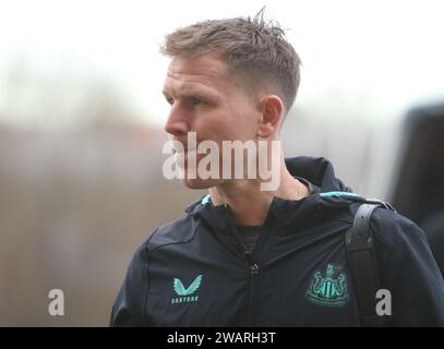 Sunderland on Saturday 6th January 2024. Newcastle United's Matt Ritchie during the FA Cup Third Round match between Sunderland and Newcastle United at the Stadium Of Light, Sunderland on Saturday 6th January 2024. (Photo: Michael Driver | MI News) Credit: MI News & Sport /Alamy Live News Stock Photo