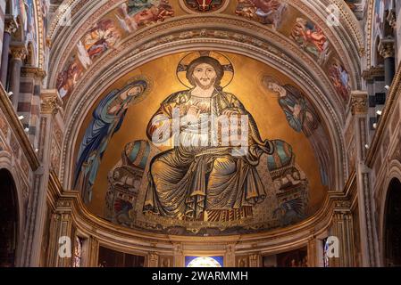 PISA, ITALY - SEPTEMBER 17, 2023 - Inside the famous cathedral in Pisa Stock Photo