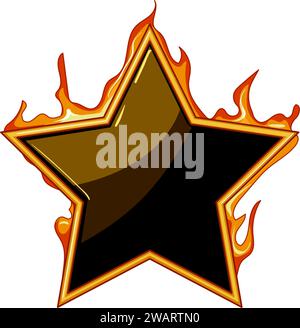 kit fire game button cartoon vector illustration Stock Vector
