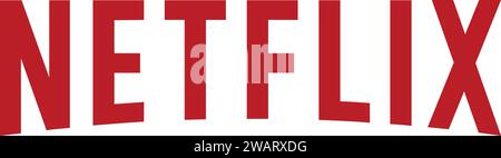 Netflix logo in vector | Netflix icon | Letter icon Graphic template Stock Vector