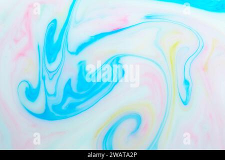 Background with multicolored veins milky white background. Texture of marble Stock Photo