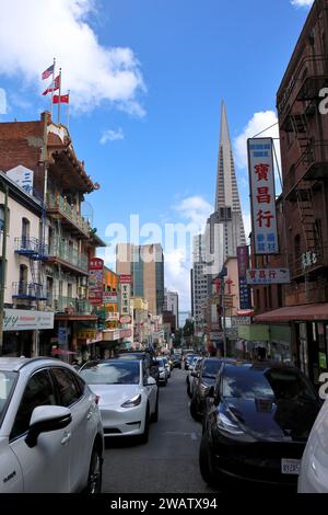 Editorial image San Francisco Nov 11th 2023:  Chinatown Stock Photo