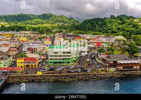 ROSEAU, DOMINICA- December 5, 2023: Dominica is an island country in the West Indies. The Island's economy is still recovering from the Covid lockdown Stock Photo