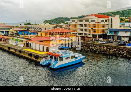 ROSEAU, DOMINICA- December 5, 2023: Dominica is an island country in the West Indies. The Island's economy is still recovering from the Covid lockdown Stock Photo