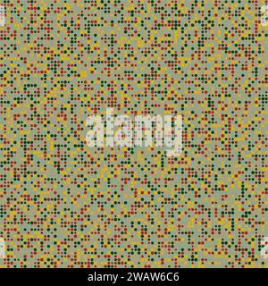 Seamless geometric pattern. Circles in multiple colors. Golden, Forest, Amber, Rust, Slate. Fresh vector illustration. Stock Vector