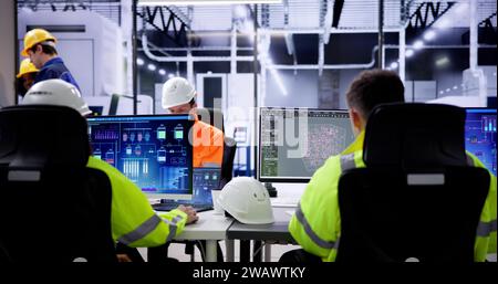 Big Data Science On Touchscreen Monitor. Research Technology Stock Photo