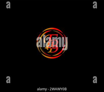 EB Latter Logo Design Stock Vector
