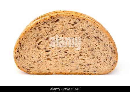 Multigrain bread on a white background Stock Photo