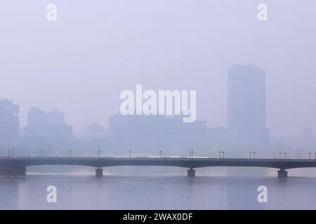 Cairo Egypt 7th Jan 2024 Buildings Are Shrouded In Fog In Cairo   Cairo Egypt 7th Jan 2024 Buildings Are Shrouded In Fog In Cairo Egypt Jan 7 2024 Credit Ahmed Gomaaxinhuaalamy Live News 2wax0df 