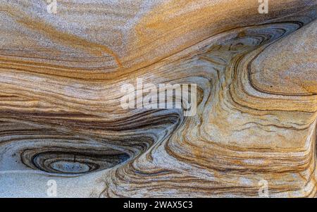 Sandstone rock formation patterns Stock Photo