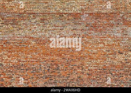 red brick structure on a large wall Stock Photo