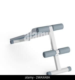 A 3D rendering of an exercise equipment on a white background Stock Photo