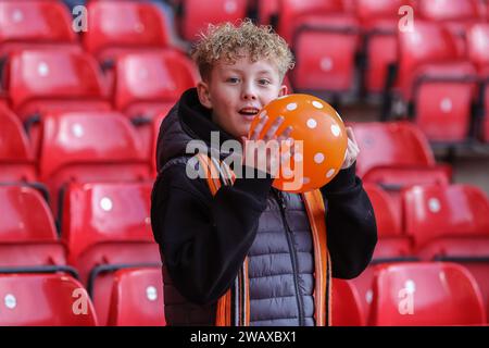 Nottingham, UK. 07th Jan, 2024. Blackpool fans arrive during the Emirates FA Cup Third Round match Nottingham Forest vs Blackpool at City Ground, Nottingham, United Kingdom, 7th January 2024 (Photo by Mark Cosgrove/News Images) in Nottingham, United Kingdom on 1/7/2024. (Photo by Mark Cosgrove/News Images/Sipa USA) Credit: Sipa USA/Alamy Live News Stock Photo