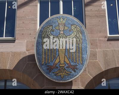 NUERNBERG, GERMANY - CIRCA JUNE 2022: German Eagle Sign Stock Photo