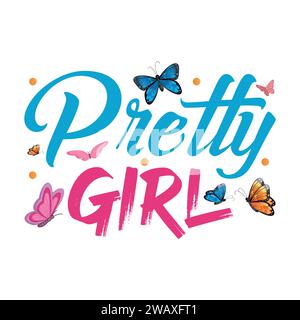 Butterfly T-Shirt Design Stock Vector