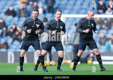 West Bromwich, UK. 07th Jan, 2024. The officials warm up ahead of the Emirates FA Cup match between West Bromwich Albion and Aldershot Town at The Hawthorns, West Bromwich, England on 7 January 2024. Photo by Stuart Leggett. Editorial use only, license required for commercial use. No use in betting, games or a single club/league/player publications. Credit: UK Sports Pics Ltd/Alamy Live News Stock Photo