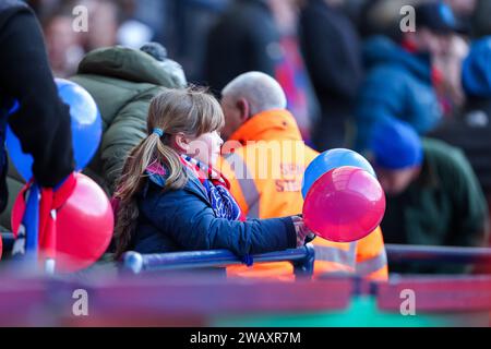 West Bromwich, UK. 07th Jan, 2024. A junior5Aldershot fan with balloon ahead of the Emirates FA Cup match between West Bromwich Albion and Aldershot Town at The Hawthorns, West Bromwich, England on 7 January 2024. Photo by Stuart Leggett. Editorial use only, license required for commercial use. No use in betting, games or a single club/league/player publications. Credit: UK Sports Pics Ltd/Alamy Live News Stock Photo