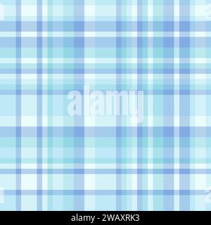 Floor vector fabric seamless, factory texture plaid background. Gift check tartan pattern textile in light and white colors. Stock Vector