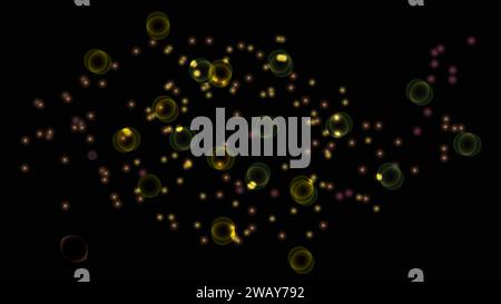 A futuristic digital abstract background with colorful glowing neural connectors analyzes big data. Artificial intelligence and Neural networks concepts Stock Vector