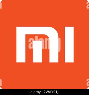 Xiaomi logo | Mi logo sign, Smartphone company | Chinese MIUI interface Android operating system Stock Vector