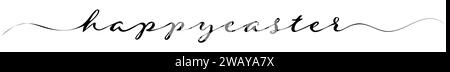 Happy Easter Calligraphy style font.  Design for banners, posters or greetings cards Stock Vector