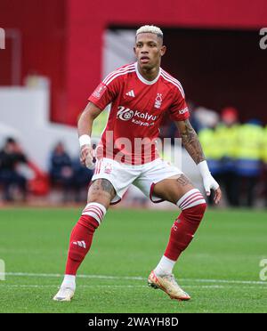 The City Ground, Nottingham, UK. 7th Jan, 2024. FA Cup Third Round Football, Nottingham Forest versus Blackpool; Danilo of Nottingham Forest Credit: Action Plus Sports/Alamy Live News Stock Photo