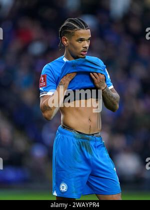 Peterborough United's Jadel Katongo during the Emirates FA Cup Third Round match at the Weston Homes Stadium, Peterborough. Picture date: Sunday January 7, 2024. Stock Photo