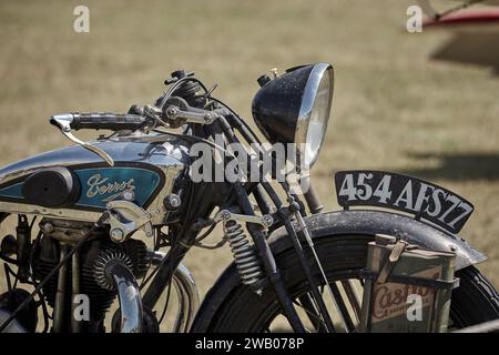 Terrot old motor bike front detail Stock Photo