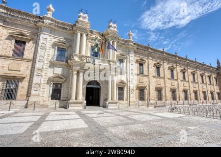 Facade of the old Royal Tobacco Factory building built in the 18th century.  The building is now part of the Unive Stock Photo