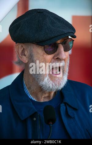 January 6, 2024, Los Angeles, California, USA: Actor JAMES CROMWELL at an official PETA ribbon-cutting ceremony at the newly opened PETA James Cromwell Center. (Credit Image: © Drew Bly/ZUMA Press Wire) EDITORIAL USAGE ONLY! Not for Commercial USAGE! Stock Photo